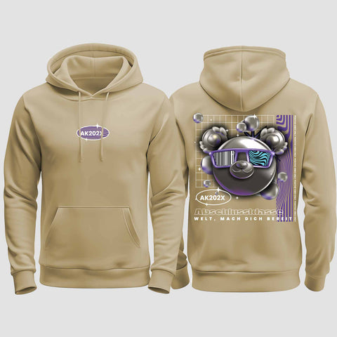 1055 "Welt, mach dich bereit" Abschluss regular College Hoodie beidseitig bedruckt