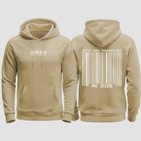 1027 "Abschluss" Abschluss regular College Hoodie beidseitig bedruckt