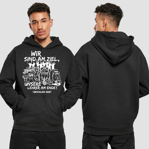 1044 "Lehrer am Ende" Abschluss Premium Oversize Hoodie einseitig bedruckt