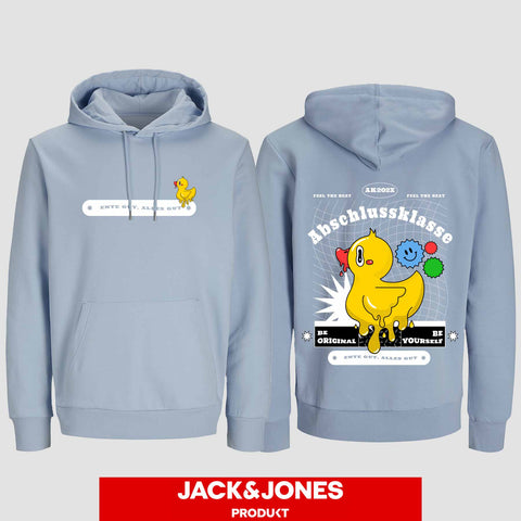 1053 "Ente gut, alles gut"  Abschluss Hoodie by Jack&Jones beidseitig bedruckt