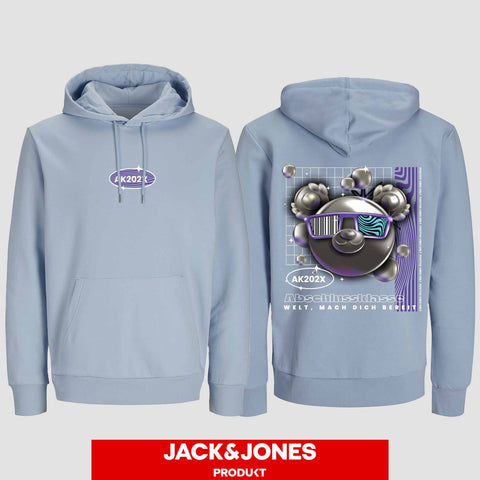 1055 "Welt, mach dich bereit" Abschluss Hoodie by Jack&Jones beidseitig bedruckt
