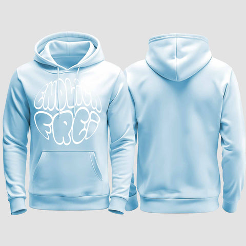 1034 "Endlich frei" Abi/Abschluss regular College Hoodie einseitig bedruckt