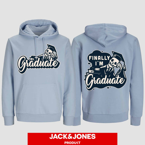 1059 "Graduate" ABI / Abschluss Hoodie by Jack&Jones beidseitig bedruckt