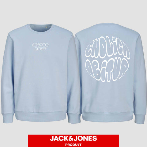 1037 "Endlich frei" Abi Sweatshirt by Jack&Jones beidseitig bedruckt