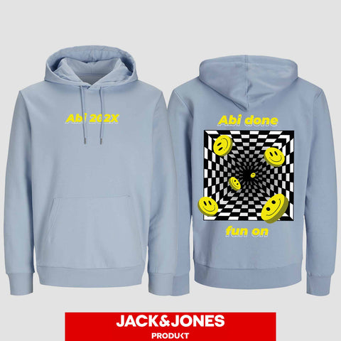 1054 "Abi done" ABI Hoodie by Jack&Jones beidseitig bedruckt