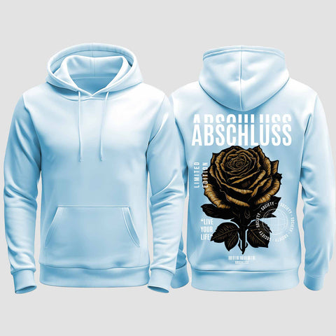 1041 "Rose" Abschluss regular College Hoodie einseitig bedruckt