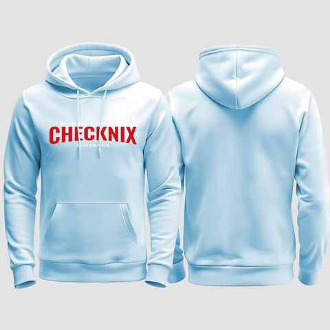 1029 "Checknix" Abschluss regular College Hoodie einseitig bedruckt