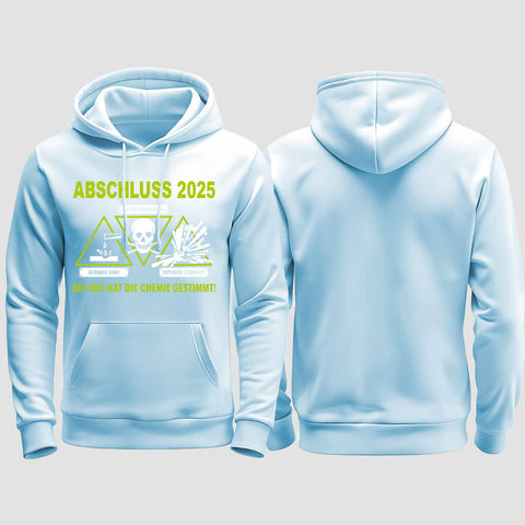 1032 "Chemie" Abschluss regular College Hoodie einseitig bedruckt