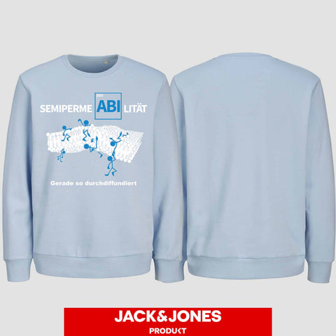 1033 "SemipermeABIlität" Abi Sweatshirt by Jack&Jones einseitig bedruckt