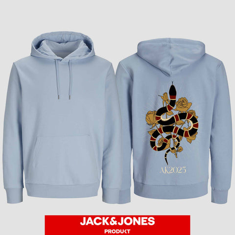 1042 "Snake Streetwear" Abschluss Hoodie by Jack&Jones einseitig bedruckt