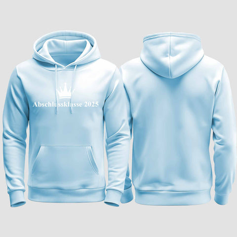 1047 "Abschluss Krone" Abschluss regular College Hoodie einseitig bedruckt