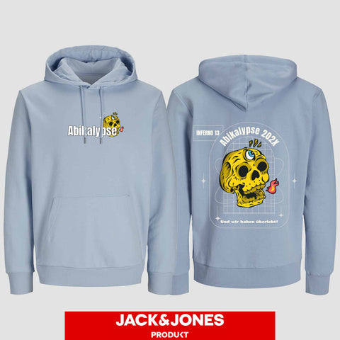 1056 "Abikalypse" ABI Hoodie by Jack&Jones beidseitig bedruckt