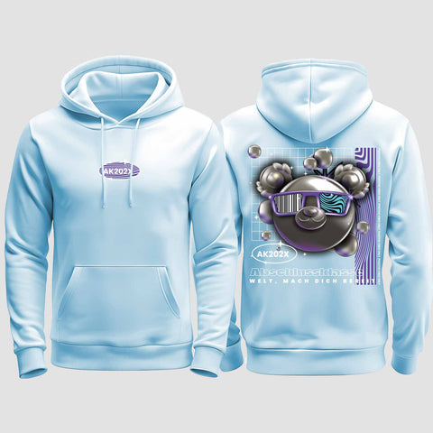 1055 "Welt, mach dich bereit" Abschluss regular College Hoodie beidseitig bedruckt
