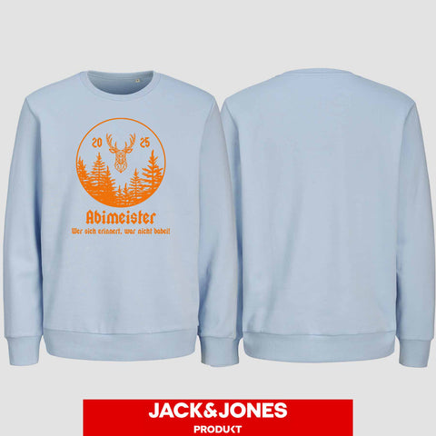 1004 "Abimeister" Abi Sweatshirt by Jack&Jones einseitig bedruckt