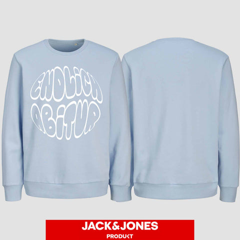 1038 "Endlich Abitur" Abi Sweatshirt by Jack&Jones einseitig bedruckt