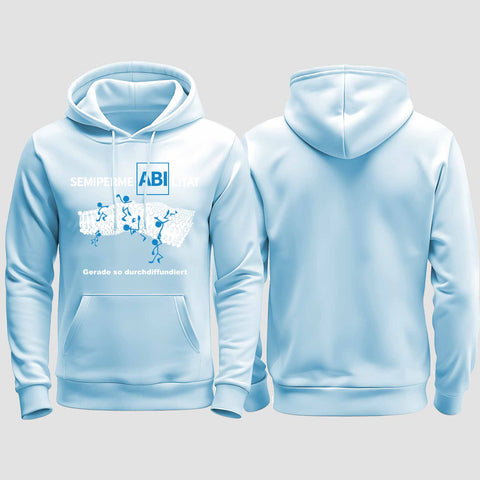 1033 "SemipermeABIlität" Abi regular College Hoodie einseitig bedruckt