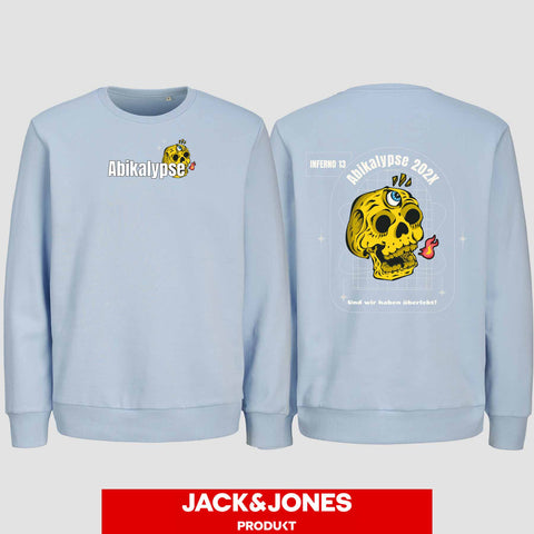 1056 "Abikalypse" Abi Sweatshirt by Jack&Jones beidseitig bedruckt