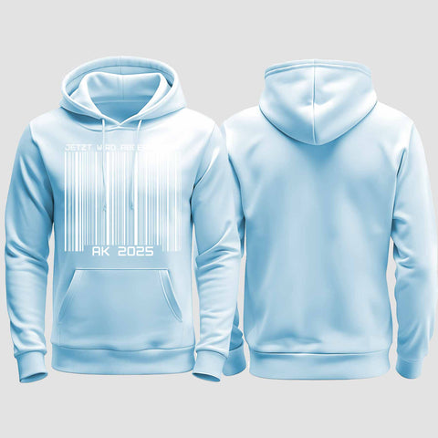 1026 "Abschluss" Abschluss regular College Hoodie einseitig bedruckt
