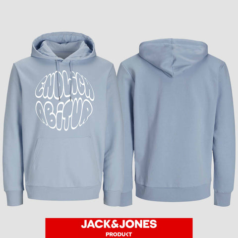 1038 "Endlich Abitur" Abi Hoodie by Jack&Jones einseitig bedruckt