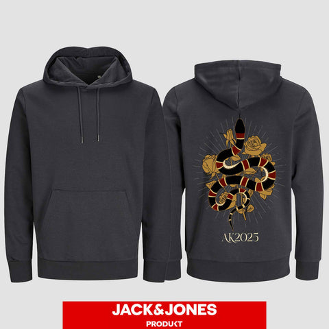 1042 "Snake Streetwear" Abschluss Hoodie by Jack&Jones einseitig bedruckt