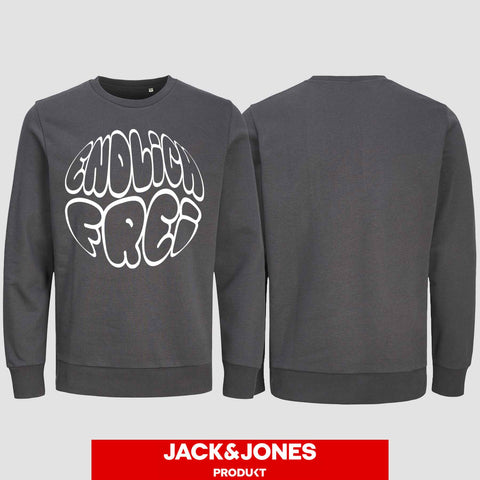 1034 "Endlich Frei" Abi/Abschluss Sweatshirt by Jack&Jones einseitig bedruckt