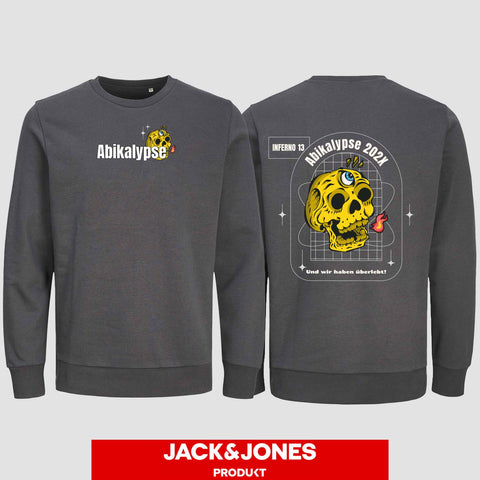 1056 "Abikalypse" Abi Sweatshirt by Jack&Jones beidseitig bedruckt