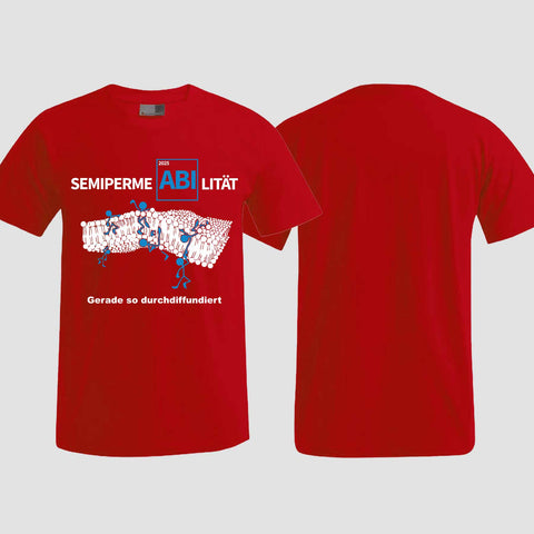1033 "Durchdiffundiert" ABI T-Shirt einseitig bedruckt