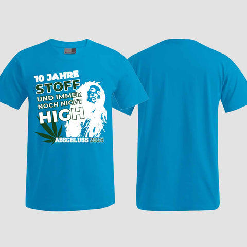 1030 "10 Jahre Stoff" Abschlussklasse T-Shirt einseitig bedruckt