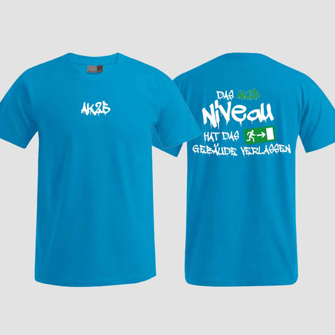 1035 "Niveau" Abschluss T-Shirt beidseitig bedruckt