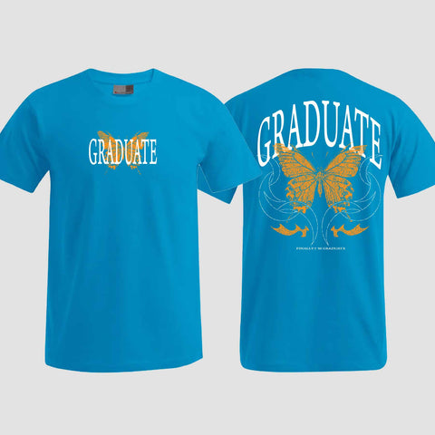 1052 "Graduate" Abi / Abschluss T-Shirt beidseitig bedruckt