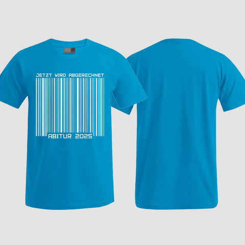 1025 "Barcode" ABI T-Shirt einseitig bedruckt
