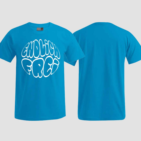 1034 "Endlich frei" Abschluss ABI T-Shirt einseitig bedruckt
