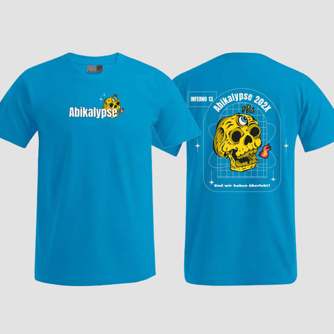 1056 "Abikalypse" Abi T-Shirt beidseitig bedruckt