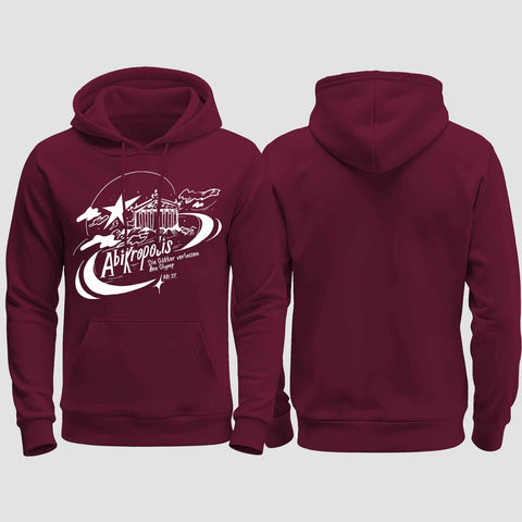 1046 "Abikropolis" Abi regular College Hoodie einseitig bedruckt