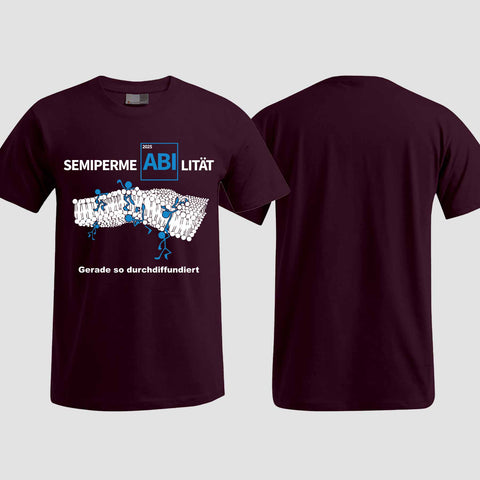 1033 "Durchdiffundiert" ABI T-Shirt einseitig bedruckt