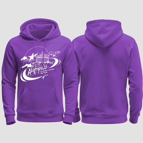 1046 "Abikropolis" Abi regular College Hoodie einseitig bedruckt
