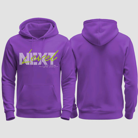 1045 "next Level" Abschluss regular College Hoodie einseitig bedruckt