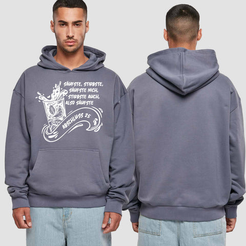 1048 "Säufste" Abschluss Premium Oversize Hoodie einseitig bedruckt