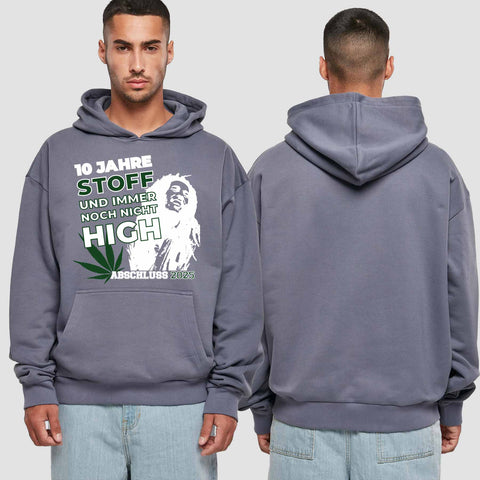 1030 "der Stoff" Abschluss Premium Oversize Hoodie einseitig bedruckt