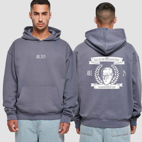 1007 "ABInale Phase" Abi Premium Oversize Hoodie beidseitig bedruckt