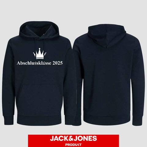 1047 "Abschluss Krone" Abschluss Hoodie by Jack&Jones einseitig bedruckt
