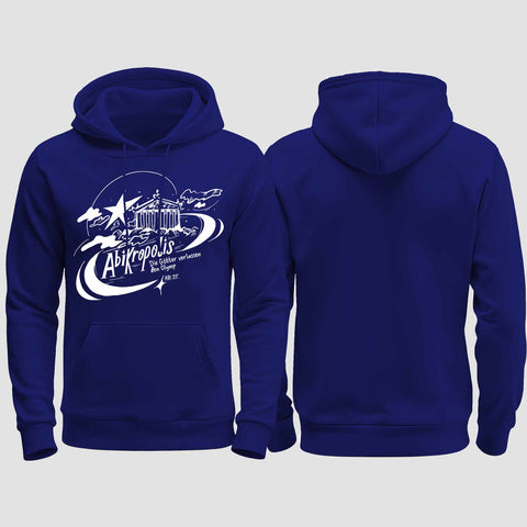 1046 "Abikropolis" Abi regular College Hoodie einseitig bedruckt
