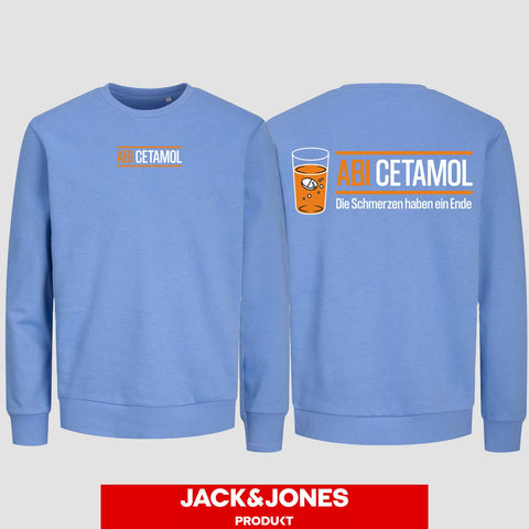 1002 "Abicetamol" Abi Sweatshirt by Jack&Jones beidseitig bedruckt